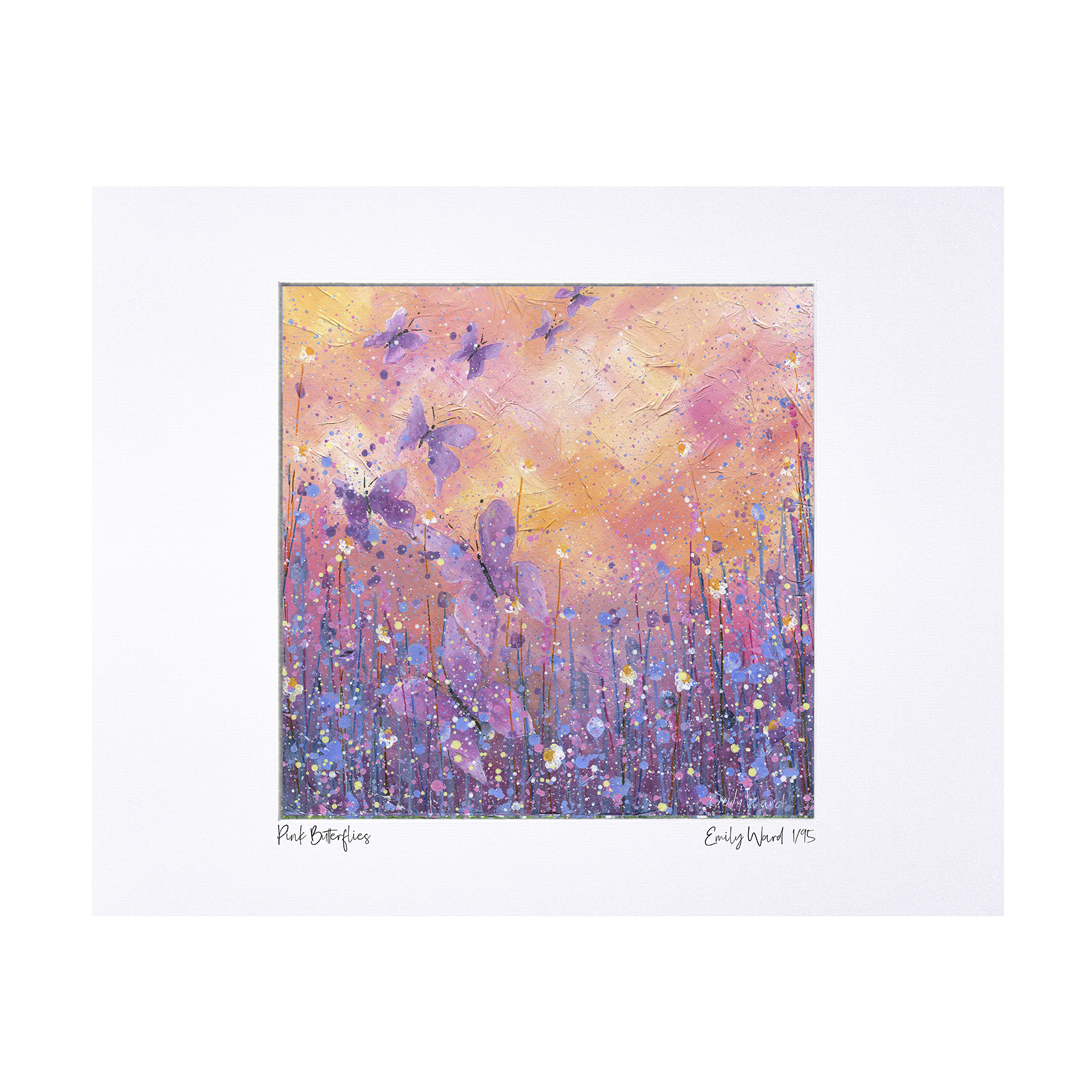Butterflies  - Limited Edition Prints with Mount 50x40cm